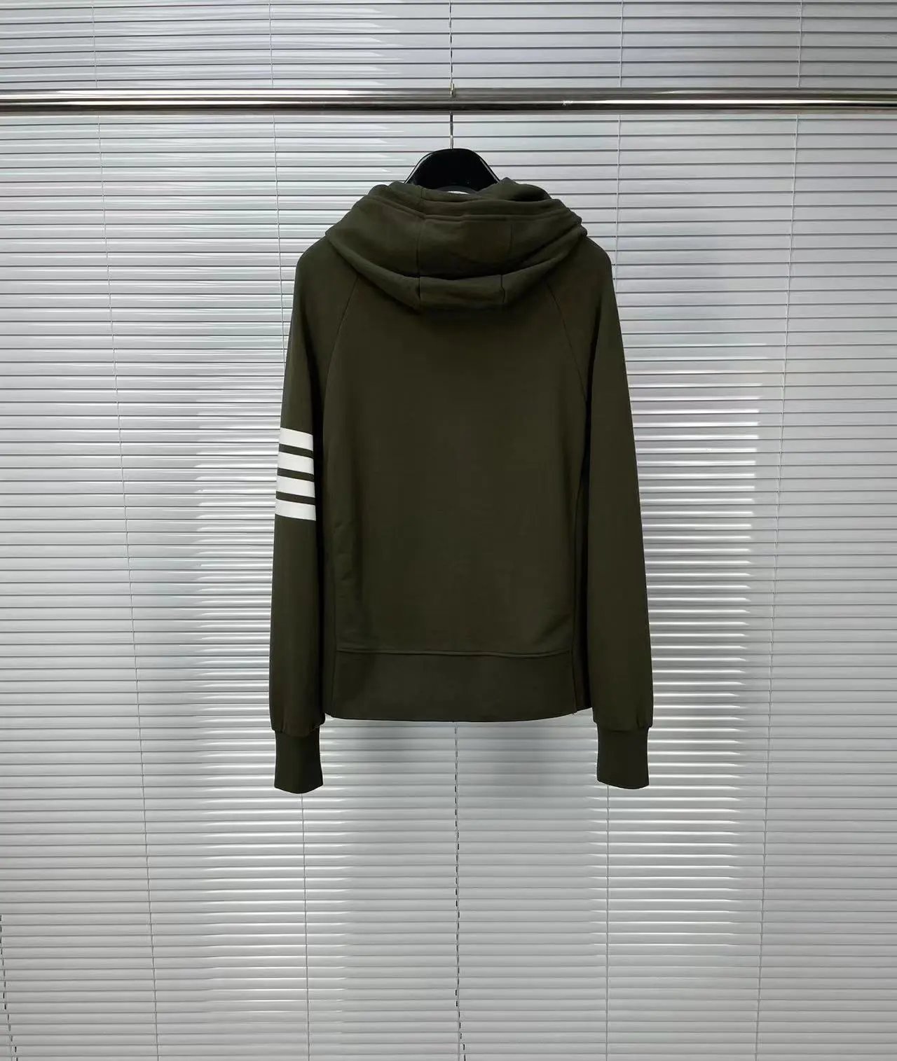 Thom Browne 4-Bar Stripe Zip-Up Hoodie Black - 11