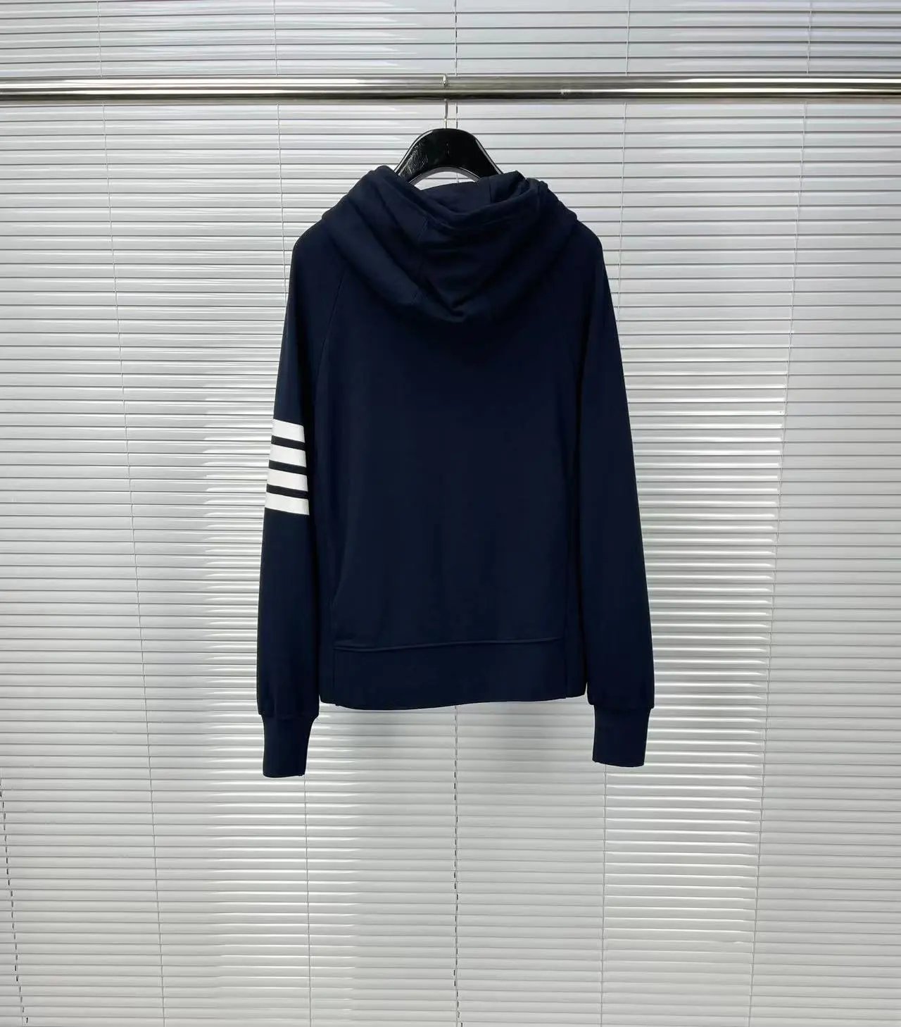 Thom Browne 4-Bar Stripe Zip-Up Hoodie Black - 20