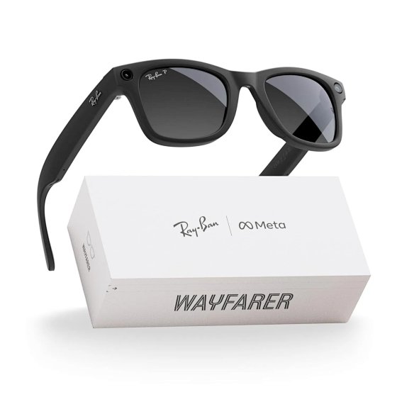 AI Smart Glasses with AI Object Recognition, Voice Assistant, Translation, 8MP Camera, Bluetooth Music