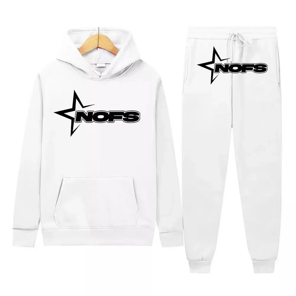 NOFS Star Logo Lavender Hoodie and Sweatpants Set - 16