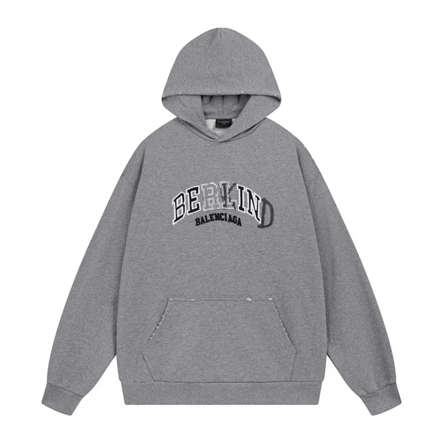 Balenciaga Hoodies & Sweatshirts Hooded pullover with kangaroo pocket product detail image 21