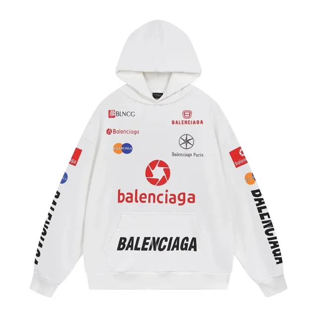 Balenciaga Hoodies & Sweatshirts Hooded pullover with kangaroo pocket product detail image 14