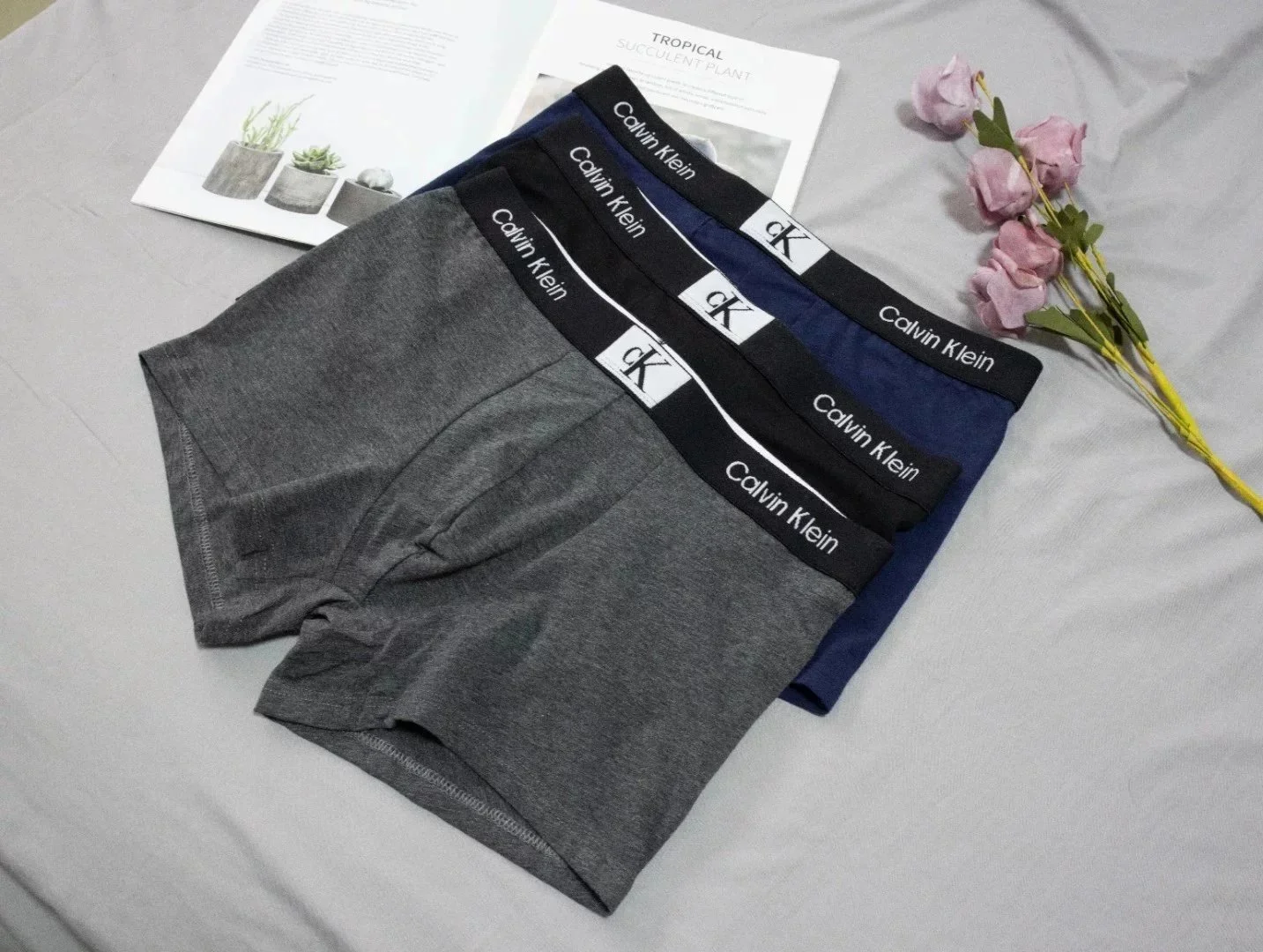 Calvin Klein (CK) Men's Pure Cotton Boxer Briefs