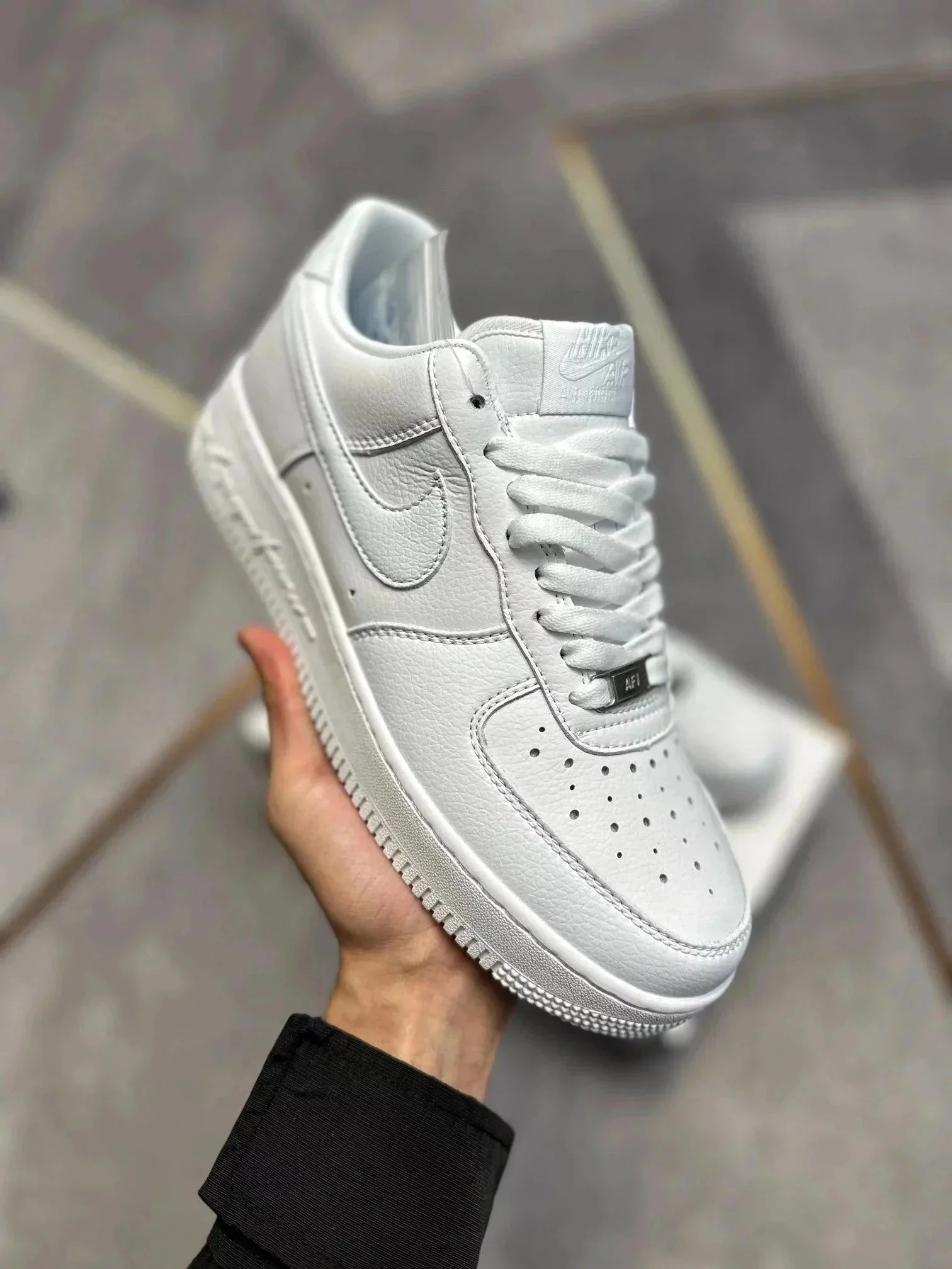 Nike Air Force 1 Low White Leather Sneakers