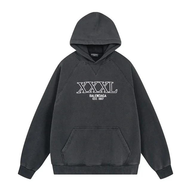 Balenciaga Hoodies & Sweatshirts Hooded pullover with kangaroo pocket product detail image 13