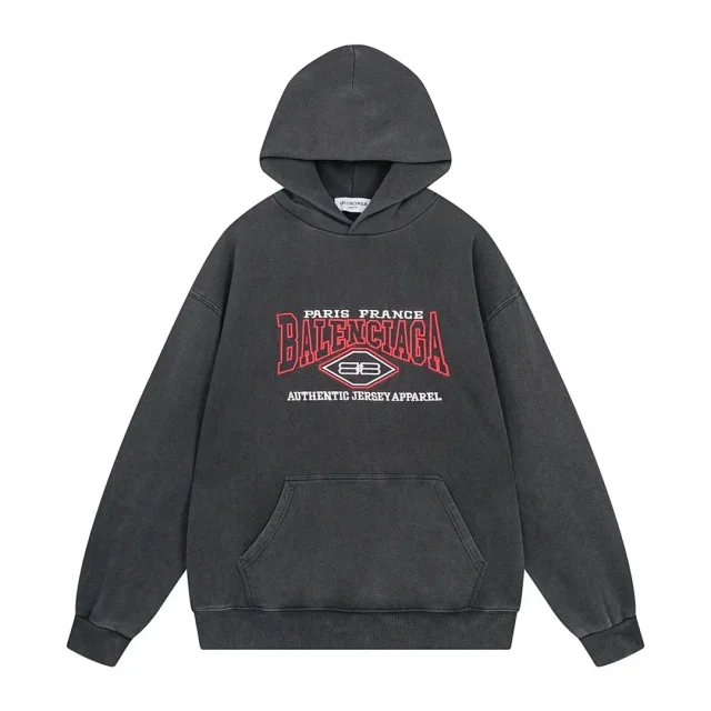 Balenciaga Hoodies & Sweatshirts Hooded pullover with kangaroo pocket product detail image 22