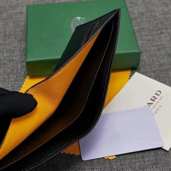 Goyard Saint-Honoré Navy Blue Chevron Print Short Wallet - 11