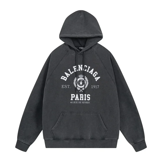 Balenciaga Hoodies & Sweatshirts Hooded pullover with kangaroo pocket product detail image 12