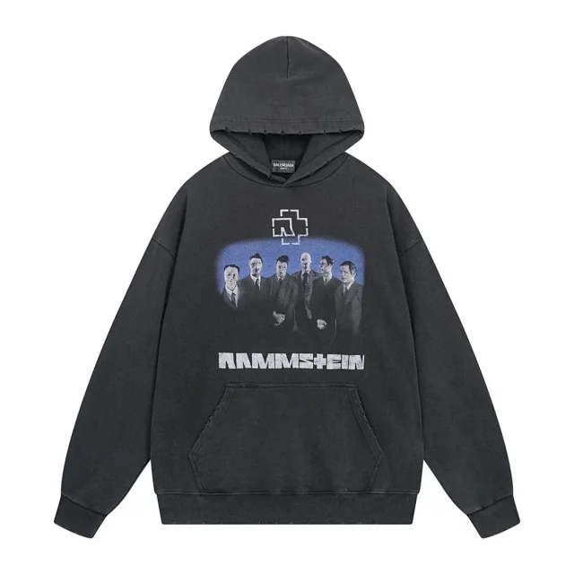 Balenciaga Hoodies & Sweatshirts Hooded pullover with kangaroo pocket product detail image 25