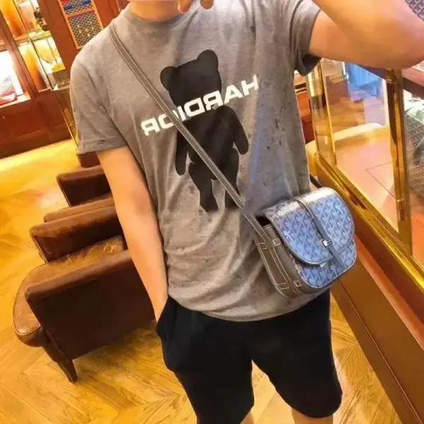 Goyard Saint-Honoré Navy Blue Chevron Print Short Wallet - 9