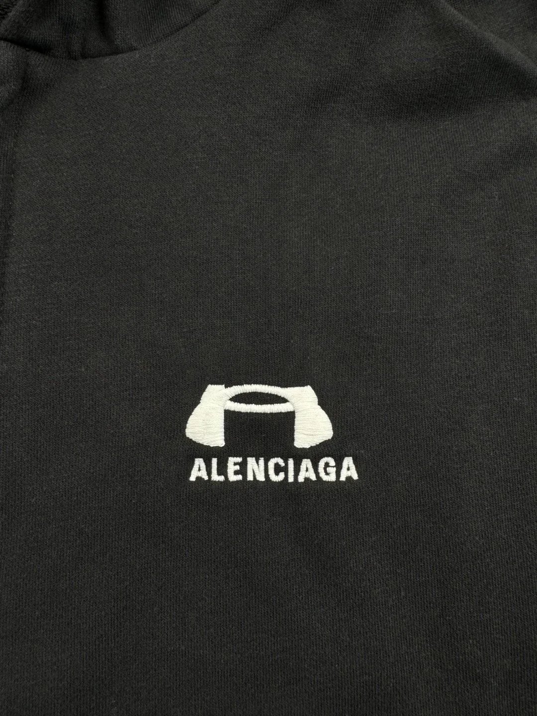 Balenciaga Logo Hoodie Black Hoodie - 8