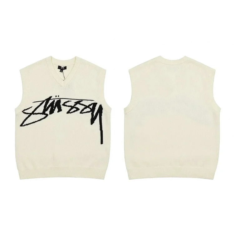 S letter series mosquito repellent jacquard logo solid color crew neck sweater(pic6) S letter series mosquito repellent jacquard logo solid color crew neck sweater
