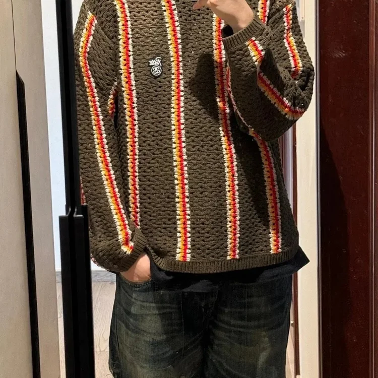 S letter series mosquito repellent jacquard logo solid color crew neck sweater(pic20) S letter series mosquito repellent jacquard logo solid color crew neck sweater