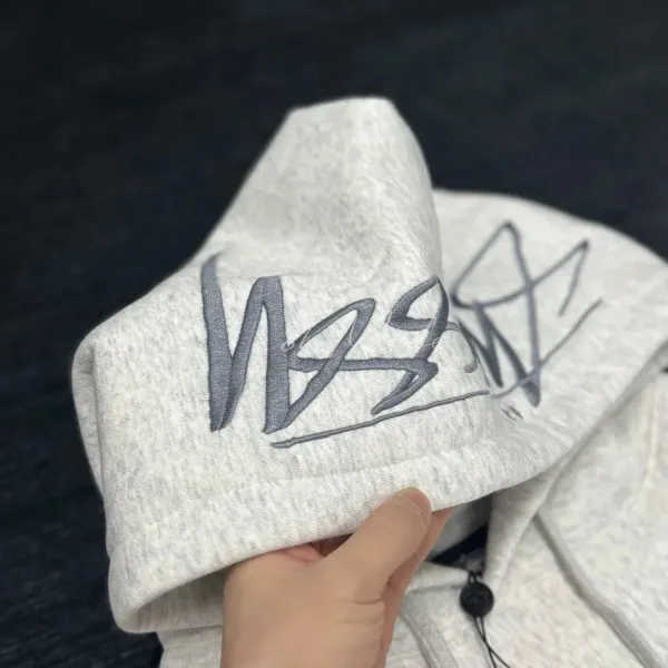 Stüssy x Nintendo Kirby Embroidered Hoodie Gray - 6