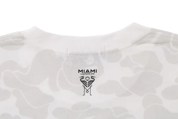 A Bathing Ape Arch Logo Camo Ape Head Black T-Shirt - 6