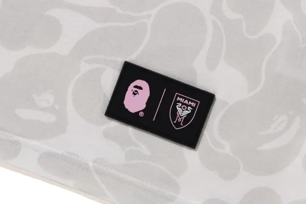 A Bathing Ape Arch Logo Camo Ape Head Black T-Shirt - 5