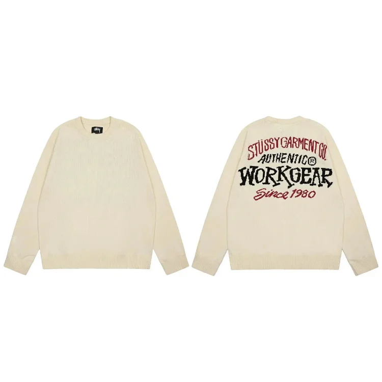 S letter series mosquito repellent jacquard logo solid color crew neck sweater(pic13) S letter series mosquito repellent jacquard logo solid color crew neck sweater