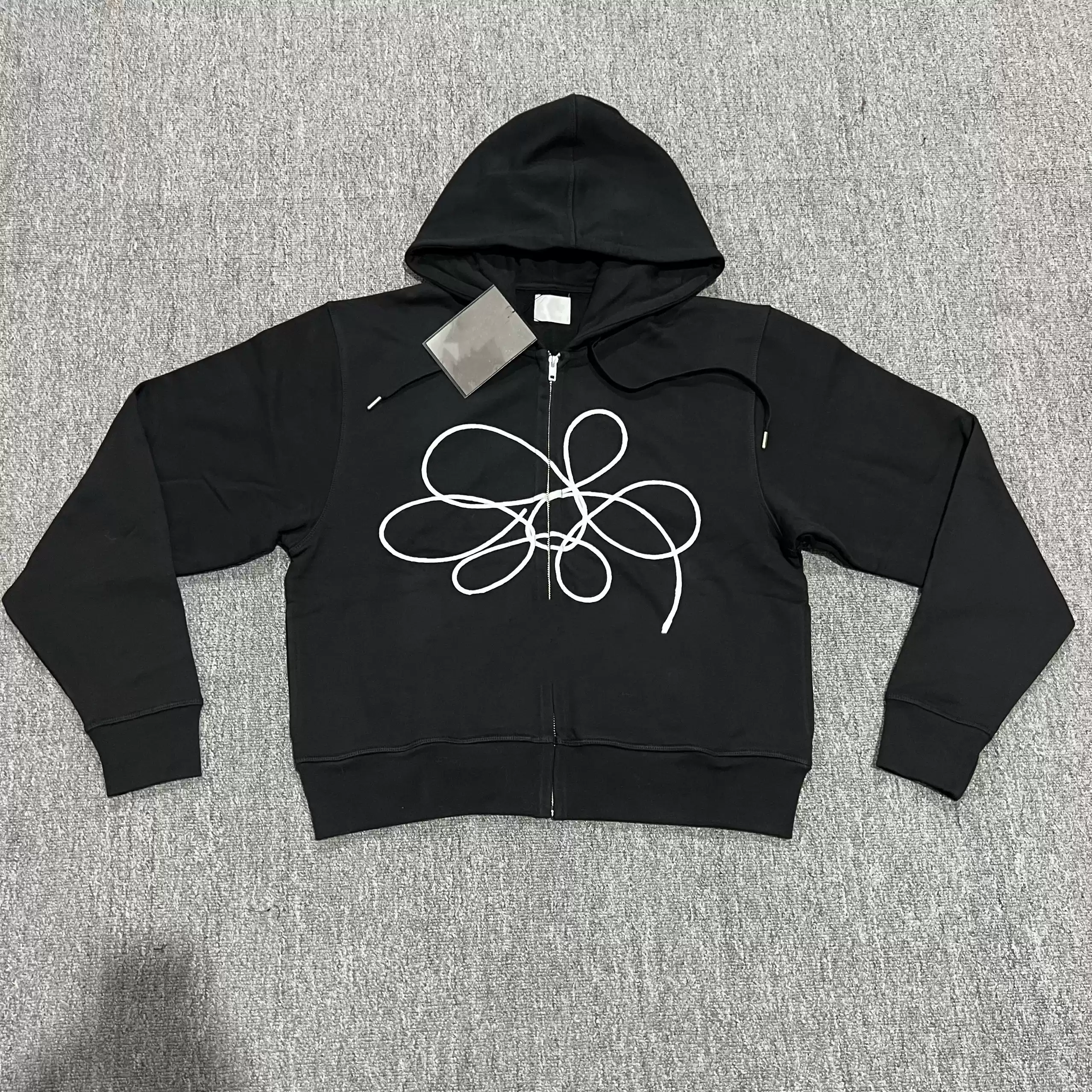 Black Line Flower Sweatshirt photo 2