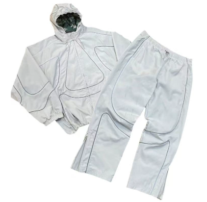 Reflective Line Trench Coat photo 8