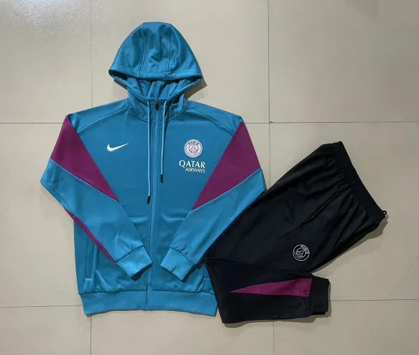 Nike FC Barcelona x Spotify Training Tracksuit Black/Burgundy/Blue - 12