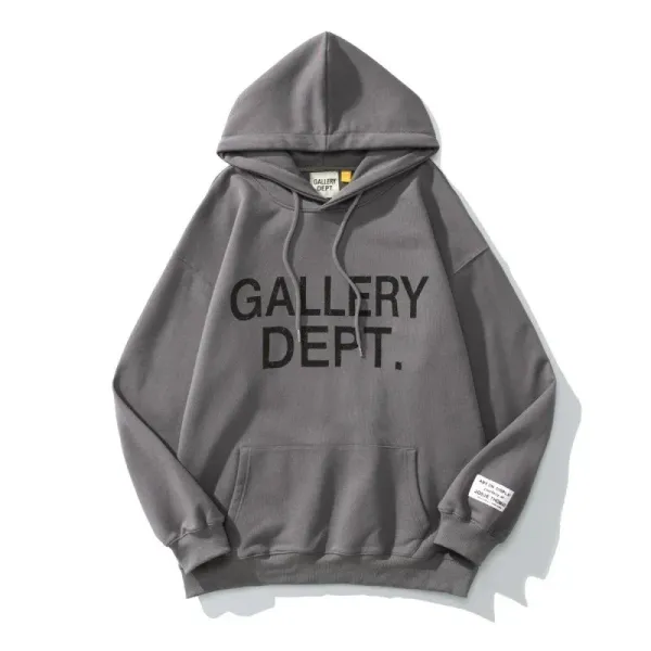 Gallery Dept. Reverse Print Hoodie Brown - 11
