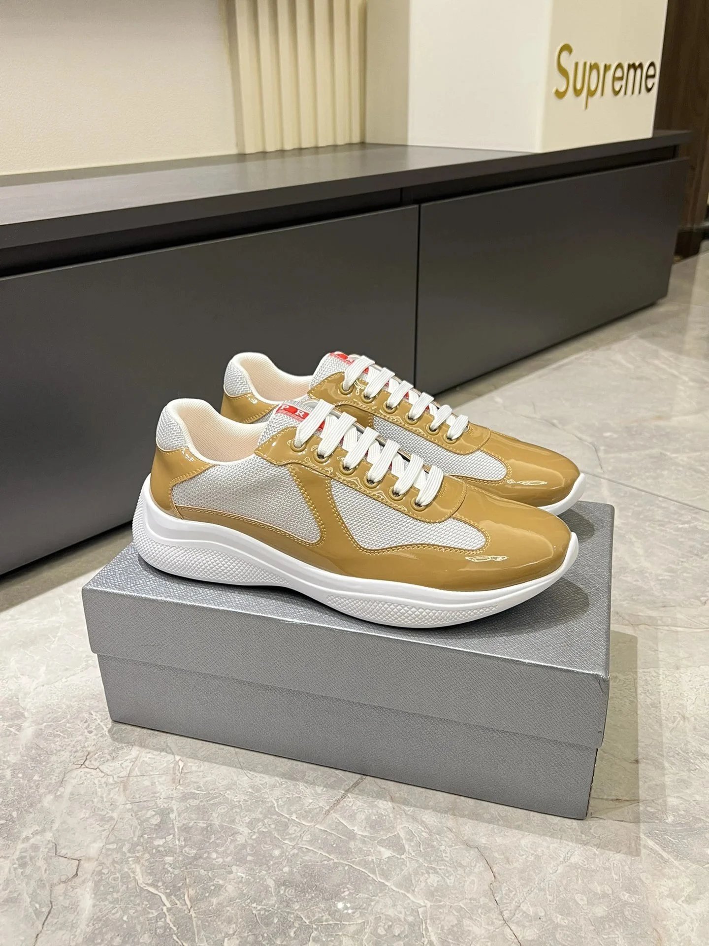 Unbranded Sneakers Low-Top Mesh and Patent Lace-Up image 7