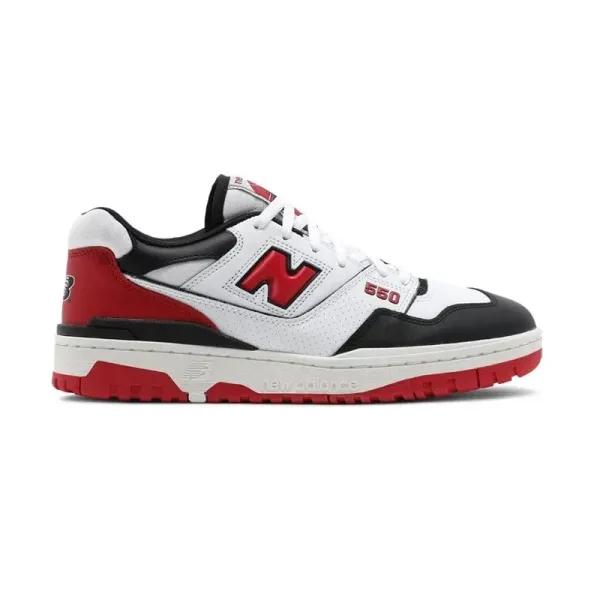 New Balance 550 White Red Black Sneakers - 1