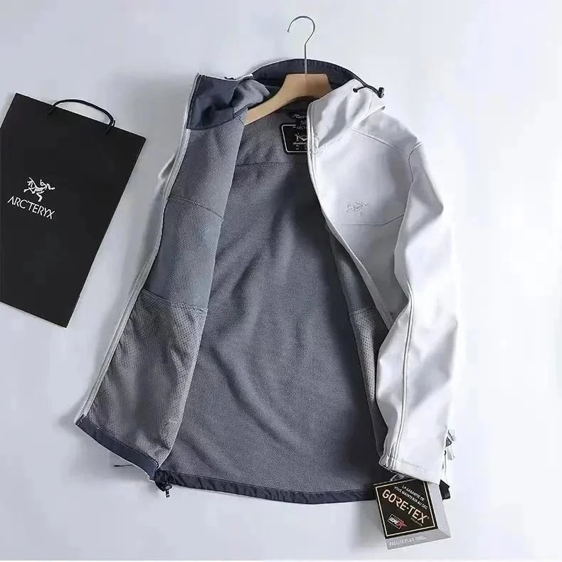 Arc'teryx Alpha SV Jacket White/Gray Gore-Tex Jacket - 1