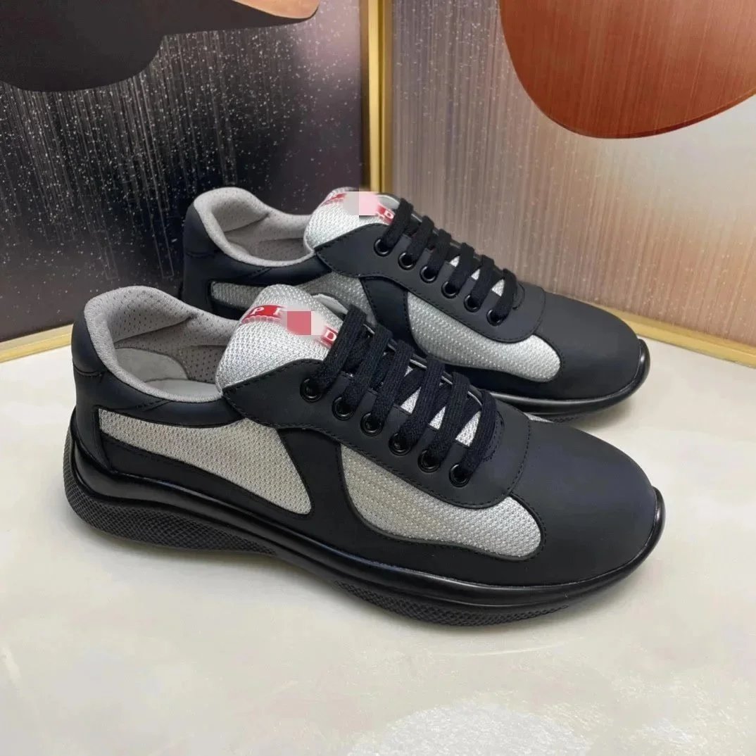 Prada Re-Nylon Runner Black and Gray Sneakers - 11