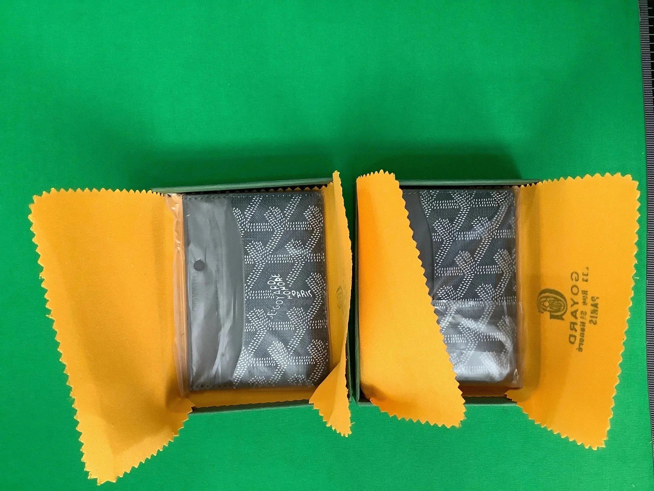 Goyard Saint-Louis Clutch and Mini Pouch Set in Green Goyardine Canvas - 5