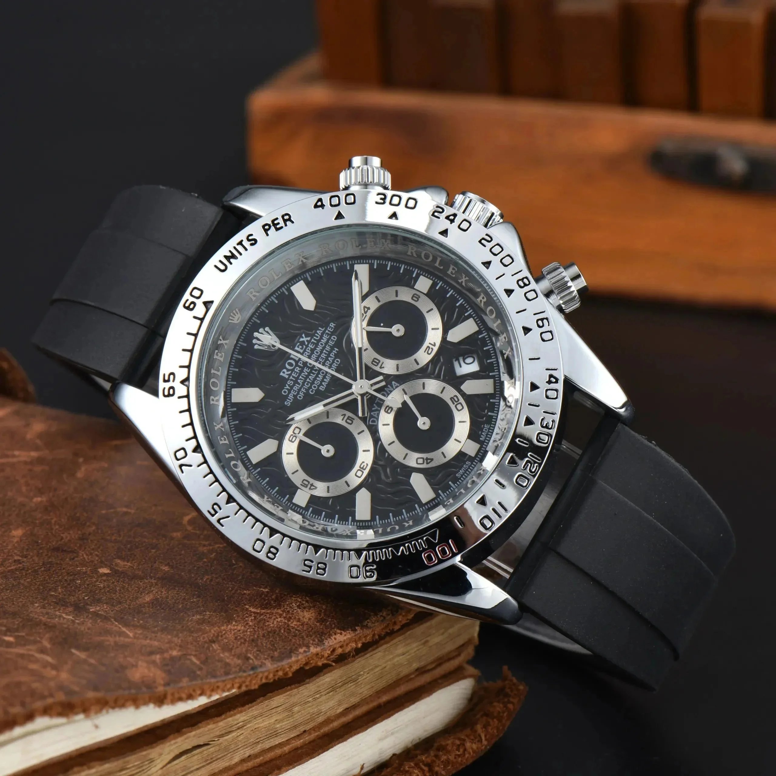Rolex Daytona Black Dial Chronograph Mechanical Watch - 1