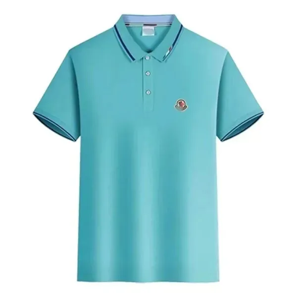 Moncler Polo Shirt in Turquoise - 1