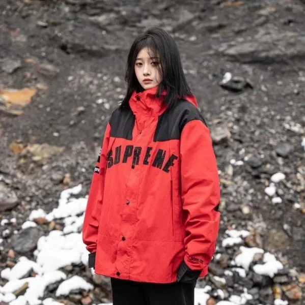 Supreme x The North Face Gore-Tex Mountain Light Jacket Red - 1