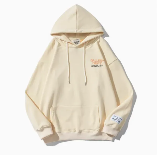 Gallery Dept Cream Logo Hoodie - 1