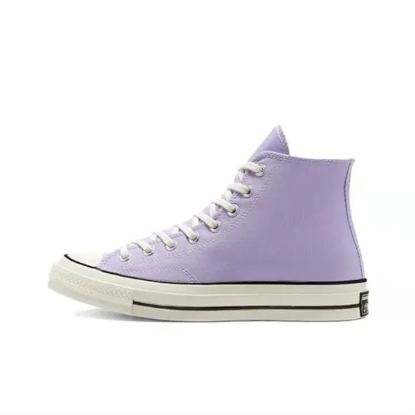 Converse Chuck 70 High Lavender Canvas Sneakers - 1