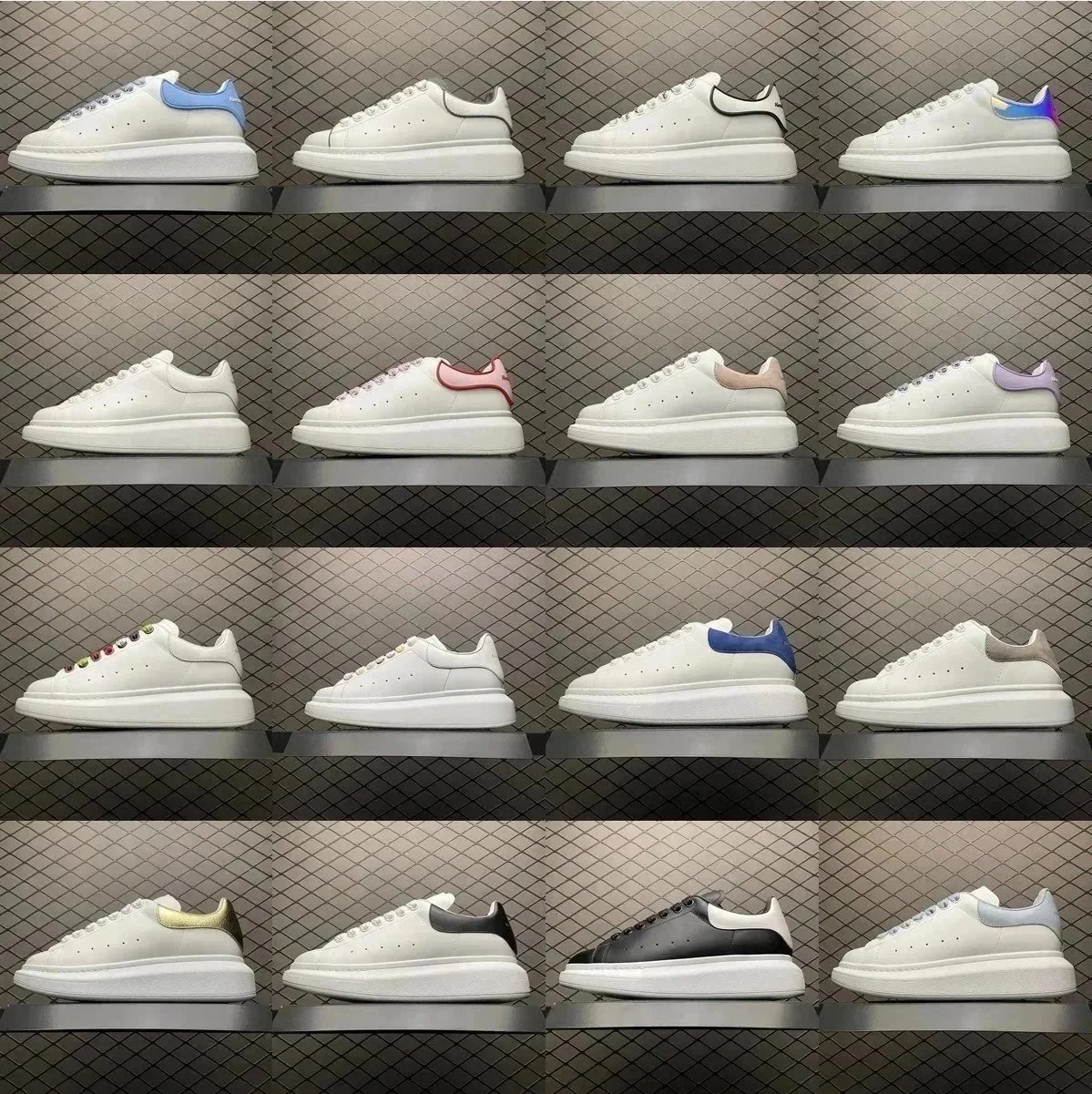 Alexander McQueen Oversized Platform Leather Sneakers