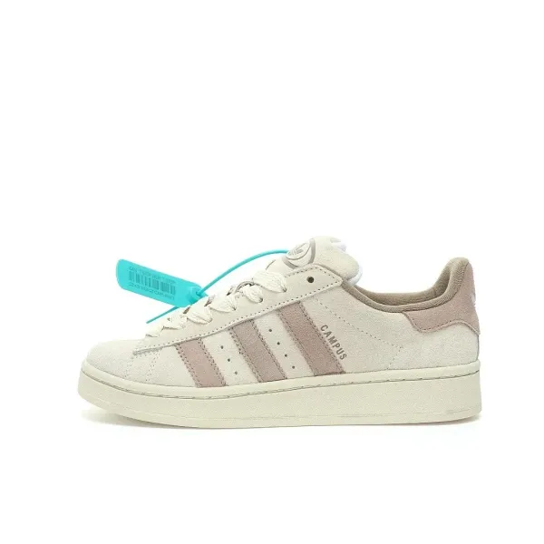 Adidas Originals Campus Beige Pink Suede Sneakers - 1