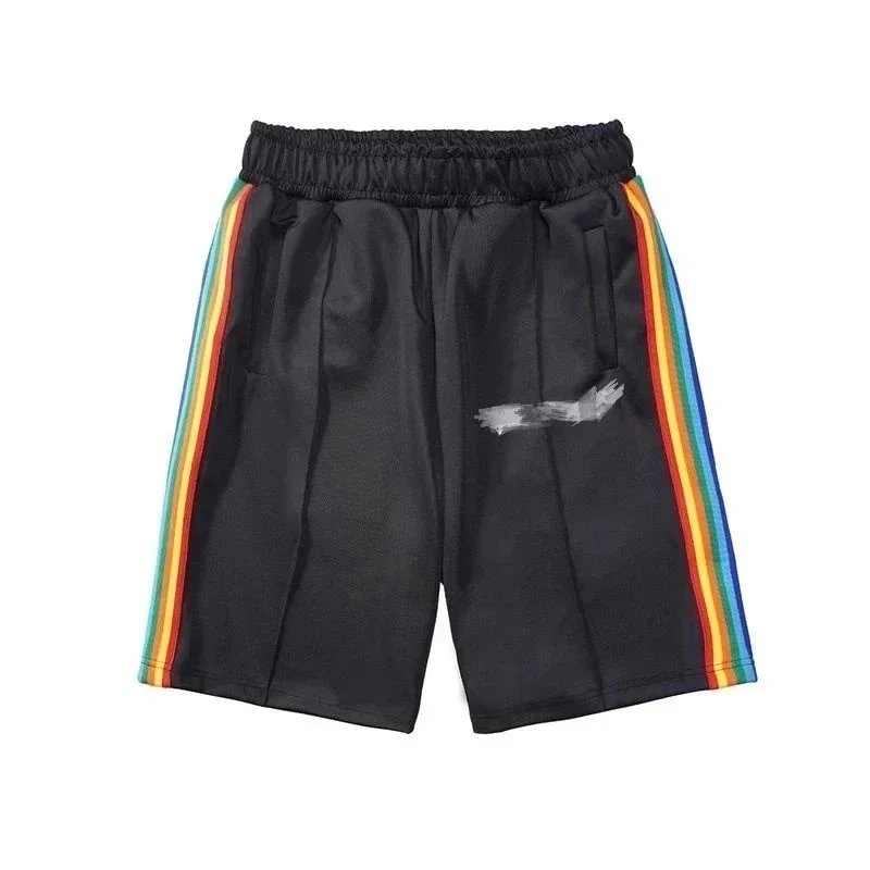 Palm Angels Logo Print Swim Shorts Lime Green - 6