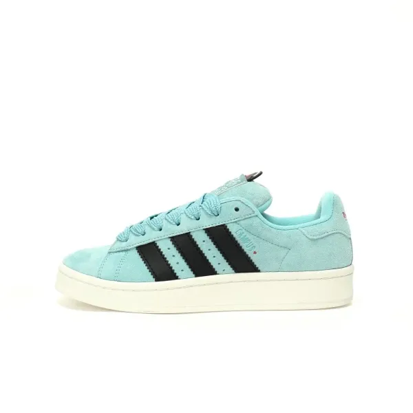 Adidas Originals Campus Mint Green Suede Sneakers - 1