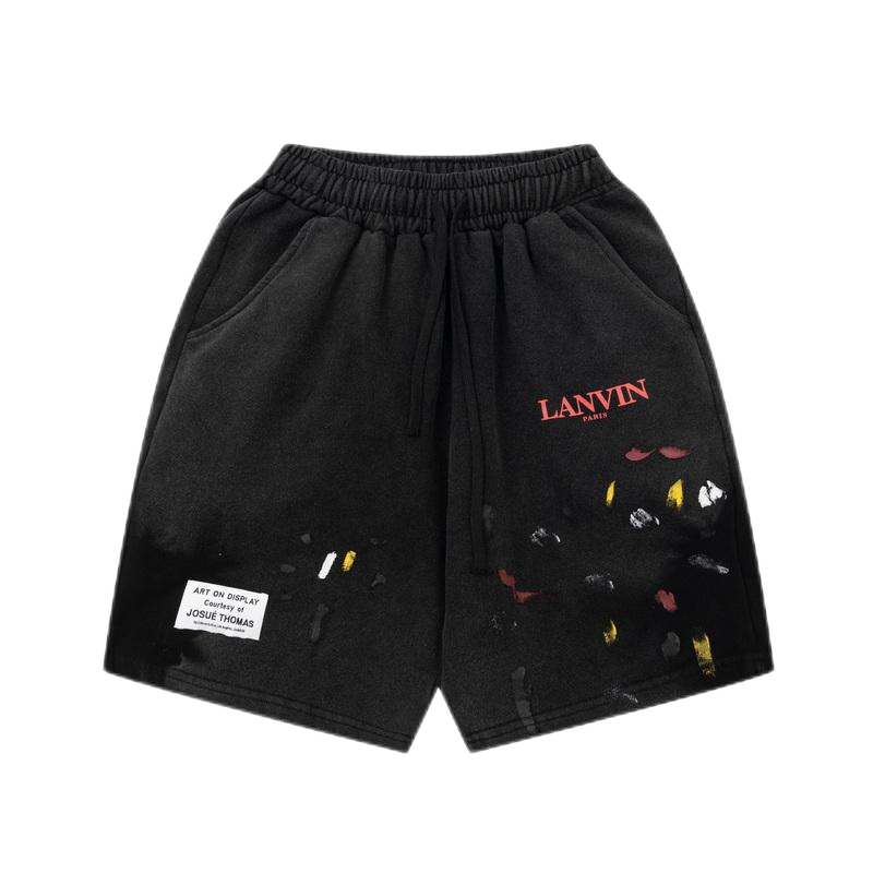 Gallery Dept Paint Splatter Shorts Beige Multicolor Shorts - 11