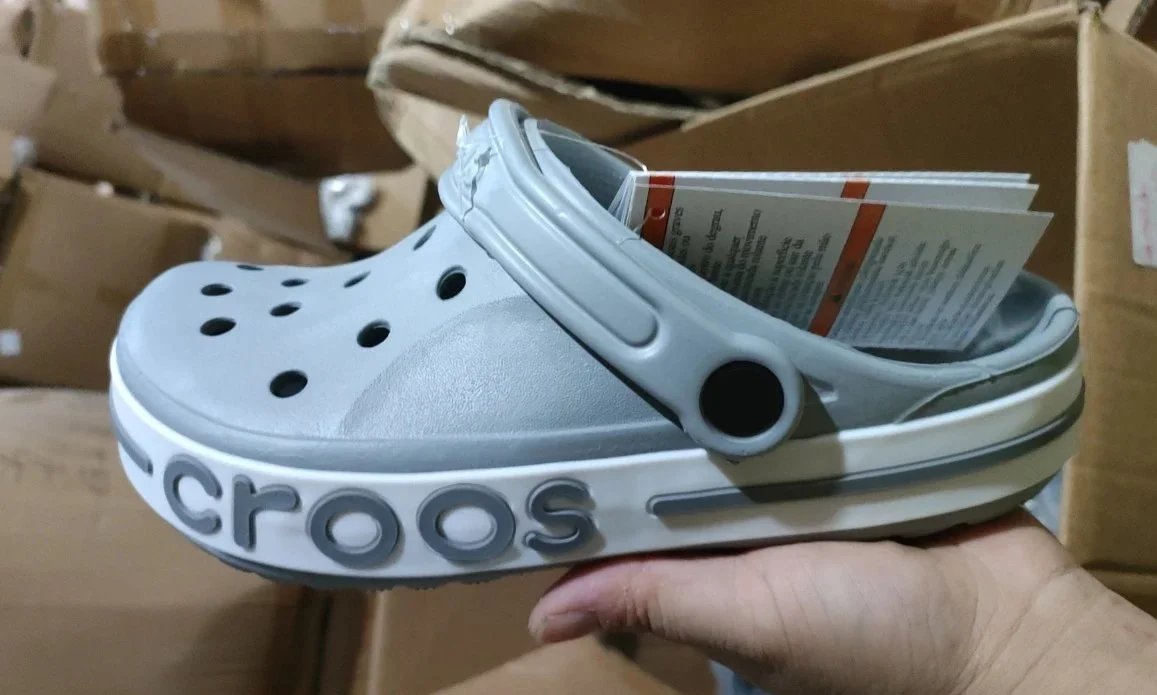 Crocs Classic Clog Gray/White Casual Shoes - 1