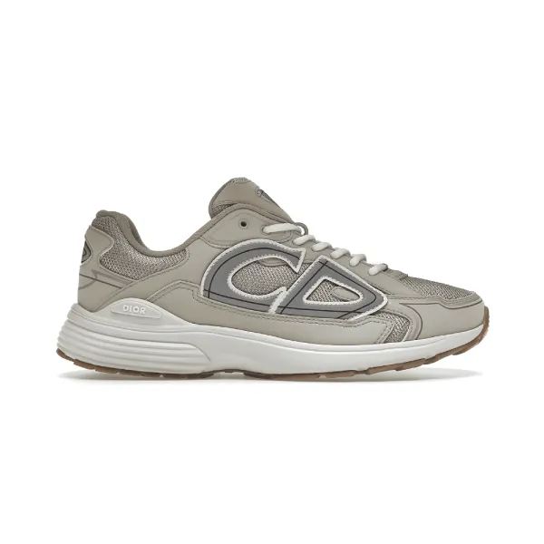 Dior B23 Low Beige Gray Sneakers - 1