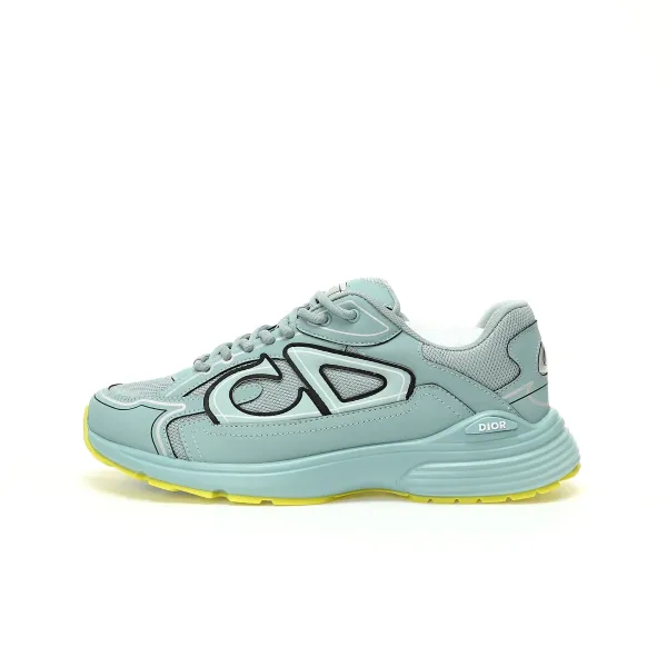 Dior B23 Low Mint Green Chunky Sneakers - 1