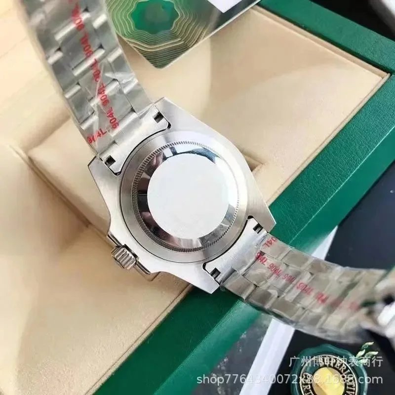 Rolex Submariner Blue Bezel Black Dial Stainless Steel Watch - 7