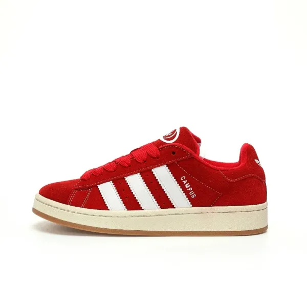 Adidas Originals Campus Red Suede Sneakers - 1