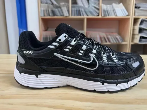 Nike P-6000 Black/White Running Shoes - 1