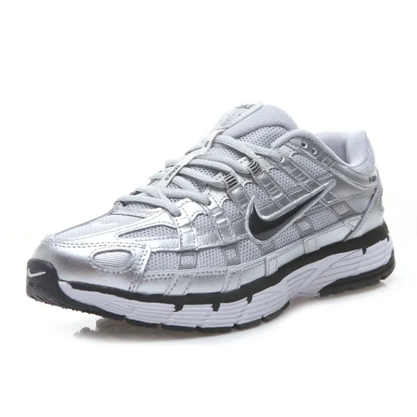Nike P-6000 Silver Metallic Running Shoes - 1