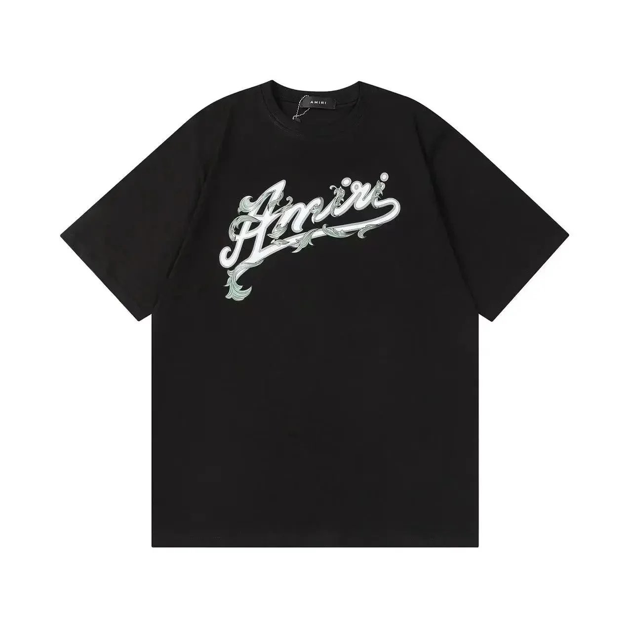 Amiri Logo Embroidered Arch T-Shirt Black - 8
