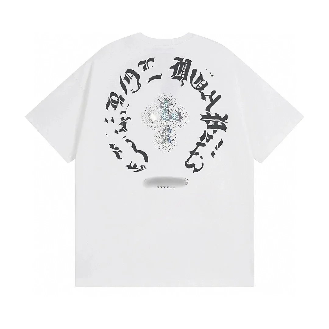 Chrome Hearts Cross Logo Oversized T-Shirt White and Black - 4