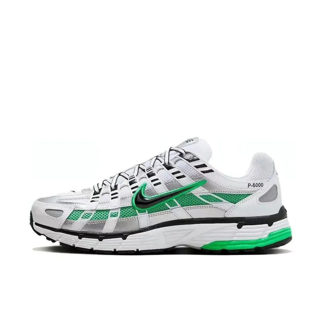 Nike P-6000 Gray and Beige Running Shoes - 3